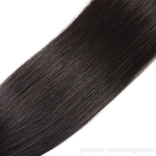Wholesale Raw Virgin Funmi Super Double Drawn Bone Straight Human Hair Extensions Closures Frontals, Cuticle Aligned Hair Bundle